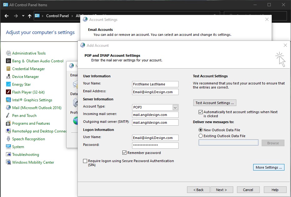 Outlook 2019 Step 9