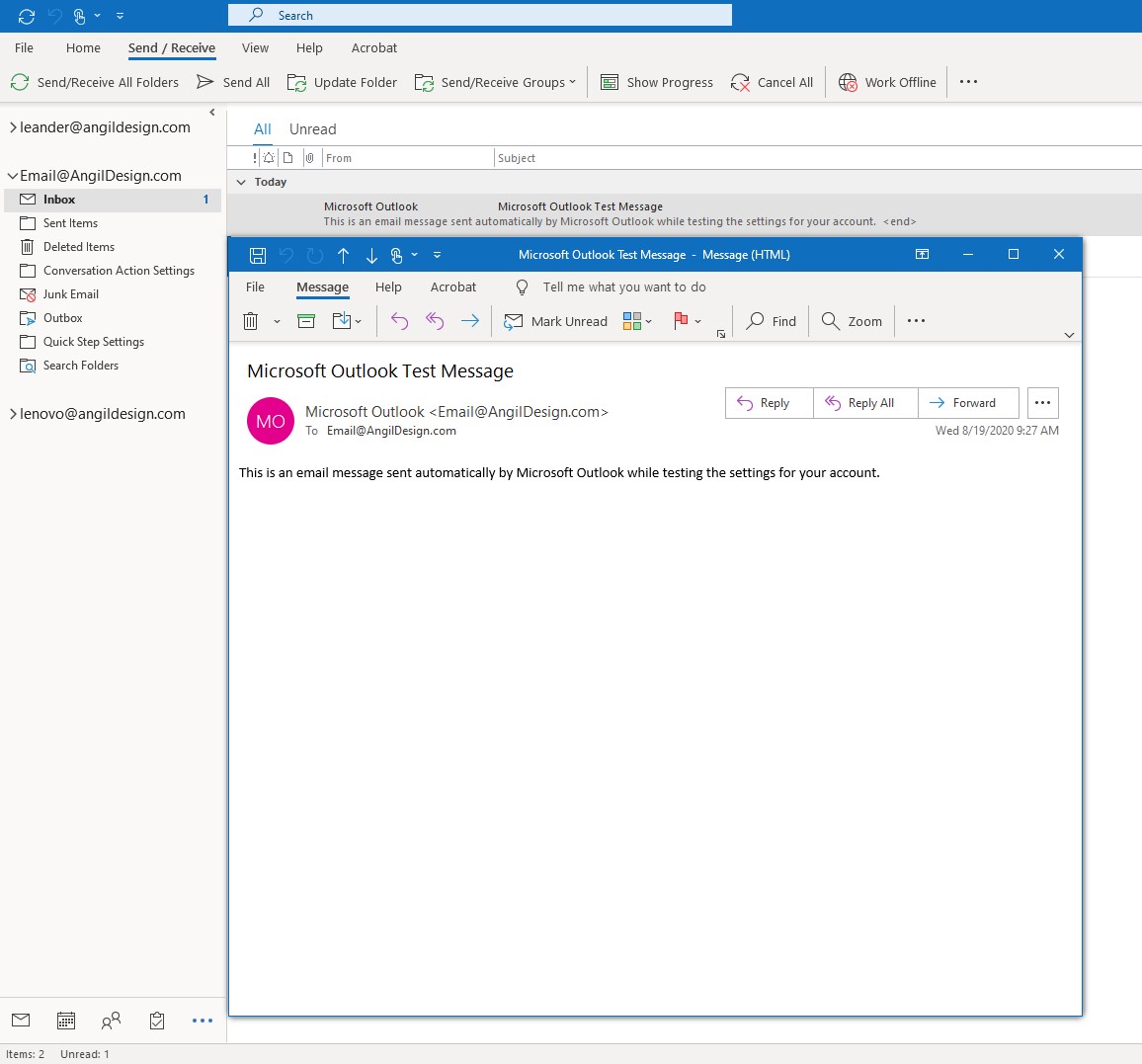 Outlook 2019 Step 14